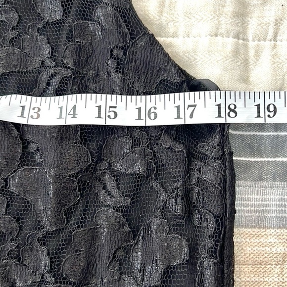 ⭐️NWT XXI, Black Lace over Black, High Lace Collar,Sexy, Classic,Timeless,Size L - Picture 6 of 10